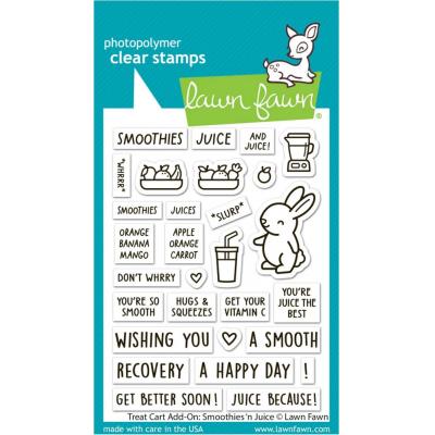 Lawn Fawn Stempel - Treat Cart Add-On: Smoothies 'n Juice